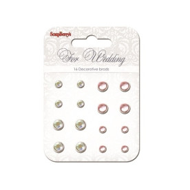 Набор брадсов из 16 шт "Свадьба" от ScrapBerry's