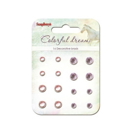 Набір брадс з 16 шт "Colorful dreams" від ScrapBerry's