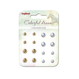 Набор брадсов "Цветные сны" 16 шт от ScrapBerry's