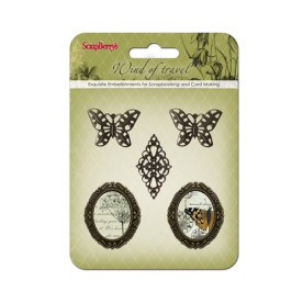 Набор украшений с рамками Ветер странствий, 6 шт, 20-50 мм от ScrapBerry's