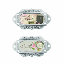 Украшения с рамками "Французское путешествие", набор 2 шт, 4.0 х 7.0 см от ScrapBerry's