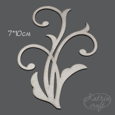 Чіпборд Завиток №4 7x10см від Katrin Craft