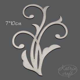 Чіпборд Завиток №4 7x10см від Katrin Craft