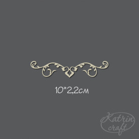 Чіпборд Віньєтка №6 10x2,2см від Katrin Craft