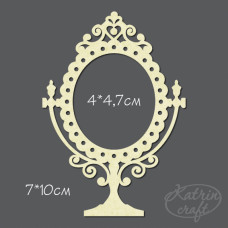 Чіпборд Дзеркало 7x10см, всередині 4x4,7см від Katrin Craft