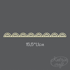 Чипборд Бордюр Кружева 15,5x1,1см от Katrin Craft