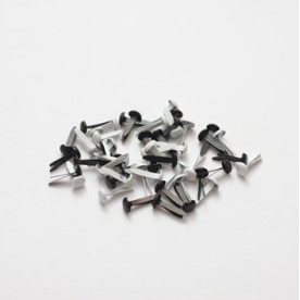 Набор брадсов Черно-белые, 50 шт, 6 мм от Scrapberry's