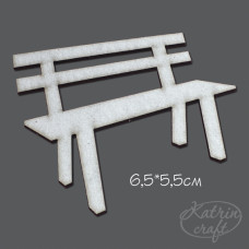 Чіпборд Лавка маленька 6,5x5,5см від Katrin Craft