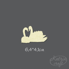 Чіпборд Лебеді 6,4x4,1см від Katrin Craft