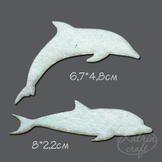 Чіпборд Дельфіни маленькі 6,7x4,8см і 8x2,2см 2 ел. від Katrin Craft