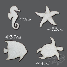 Чіпборд Морський №2 3,5-5см від Katrin Craft