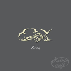 Чіпборд Морська прогулянка маленька 8см від Katrin Craft