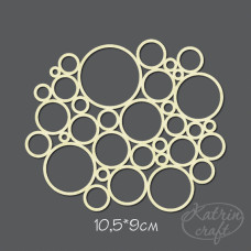 Чіпборд Фоновий кола 10,5x9см від Katrin Craft
