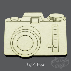 Чіпборд Фотоапарат №2 5,5x4см від Katrin Craft