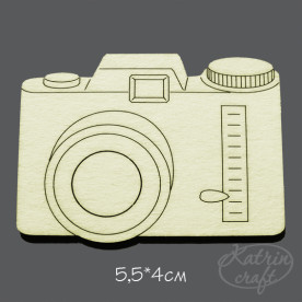 Чіпборд Фотоапарат №2 5,5x4см від Katrin Craft
