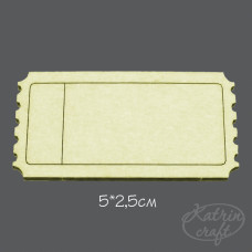 Чипборд Билетик №2 5x2,5см от Katrin Craft