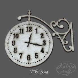 Чіпборд Годинники підвісні по правій стороні 7x6,2см від Katrin Craft
