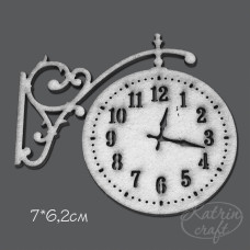 Чіпборд Годинники підвісні по лівій стороні 7x6,2см від Katrin Craft