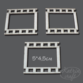 Чипборд Кадр №2  5x4,5см 2 элемента от Katrin Craft