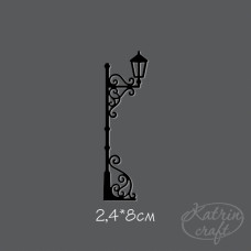 Чіпборд Ліхтар №2 міні чорний 2,4x8см від Katrin Craft