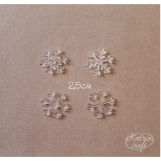 Акрилові Сніжинки 2,5 см 4 шт від Katrin Craft