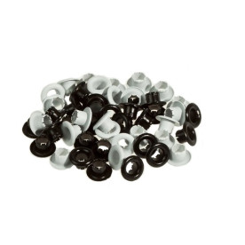 Набор люверсов Белые и черные, 50 шт, 4.8 мм от Scrapberry's