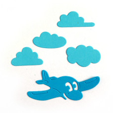 Ножі Airplane, 1 шт, розмір - 4.9х6.2 см від Crafty Ann