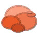 Ножи “Nesting Doll” Oval, 6 шт, размеры от 13.1x10.5 до 3.0x1.2 см от Crafty Ann