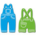 Ножі Boy's Outfit, 2 шт, розмір 3.2х6.0, 3.6х5.0см від Crafty Ann
