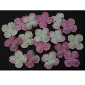 Набор 10 цветков гортензии 50 мм в розовых тонах