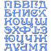 Ножи Large Alphabet Set , 1 шт, размеры 9.9x11.4 см от Crafty Ann
