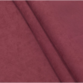 Замша суэт, полиэстер 100%, лесная ягода, 273 г/м2, 30х50 см