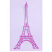 Ножі Eiffel Tower, 1 шт, розмір 5.9х10.8 см від Crafty Ann
