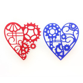 Ножи Hearts 2 (Set), 1 шт, размер 6,9х7.3 см от Crafty Ann