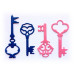 Ножі Key Set, 1 шт, розміри 1.7x3.8, 1.7x 5.0, 1.9x3.9, 2.0x4.3 см від Crafty Ann