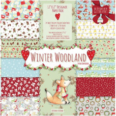 Набор бумаги WINTER WOODLAND 30Х30 см, 12 ЛИСТОВ, от HELZ CUPPLEDITCH