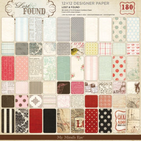 Набір паперу Lost & Found 30x30 см, 60 аркушів від My Mind's Eye