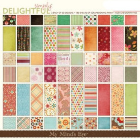 Набор бумаги Simply Delightfu 30x30 см, 60 листов от My Mind's Eye