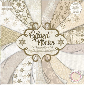 Набор бумаги Gilded Winter 15x15 см, 16 листов First Edition