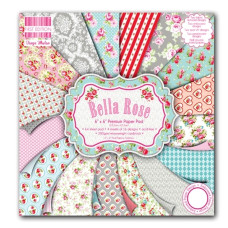 Набір паперу Bella Rose 15x15 см, 16 аркушів від First Edition