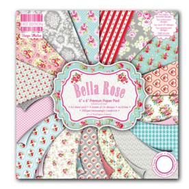 Набор бумаги Bella Rose 15x15 см, 16 листов от First Edition
