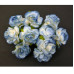 Дикие розочки, набор из 5 цветочков голубого цвета, 30 мм
