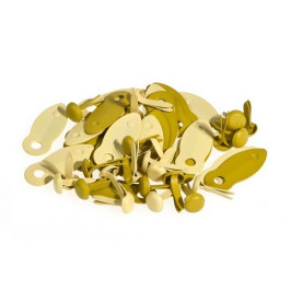 Набір тримачів для фото з брадс Scrapberry's Жовто-оливкові, 24 шт