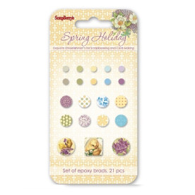 Набор эпоксидных брадсов Scrapberry's Весенний праздник 21 шт