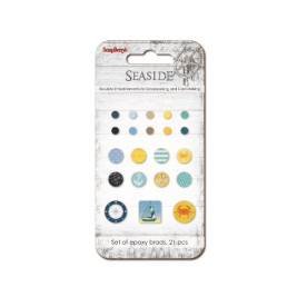 Набор эпоксидных брадсов Scrapberry's Море 21 шт