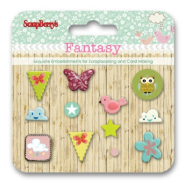 Набір декоративних брадс Scrapberry's Фантазія, 13 шт