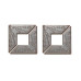 Набор кружевных металлических уголков Openwork corners, 4 шт античный бронзовый