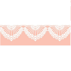 Декоративный бумажный скотч Scrapberry's " Кружевной воротник, ширина 15 мм, длина 8 м