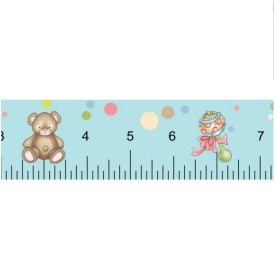 Декоративный бумажный скотч Scrapberry's " Линейка, ширина 15 мм, длина 8 м