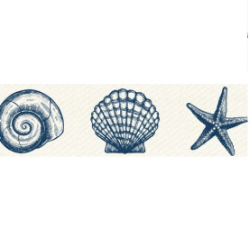 Декоративный бумажный скотч Scrapberry's " Ракушки, ширина 15 мм, длина 8 м